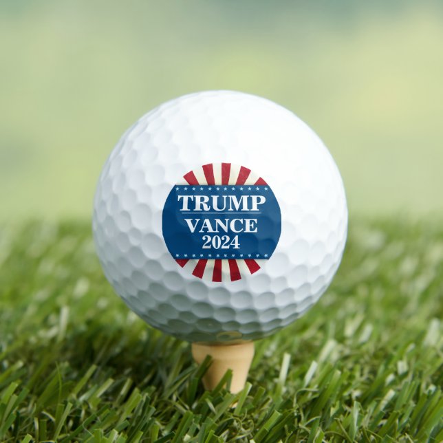 Pelotas De Golf Elecciones presidenciales de 2024: Trump Vance (Camiseta in situ)