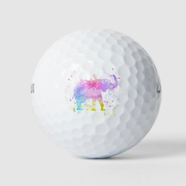 Pelotas De Golf Elefante (Anverso)
