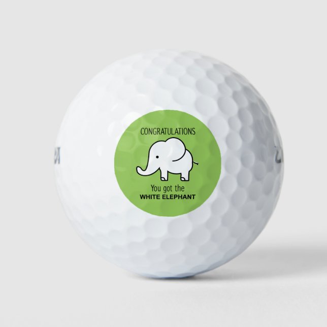 Pelotas De Golf Elefante blanco (Anverso)
