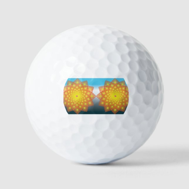 Pelotas De Golf Elegant Dark Red Geometric Pattern Stainless Steel (Anverso)
