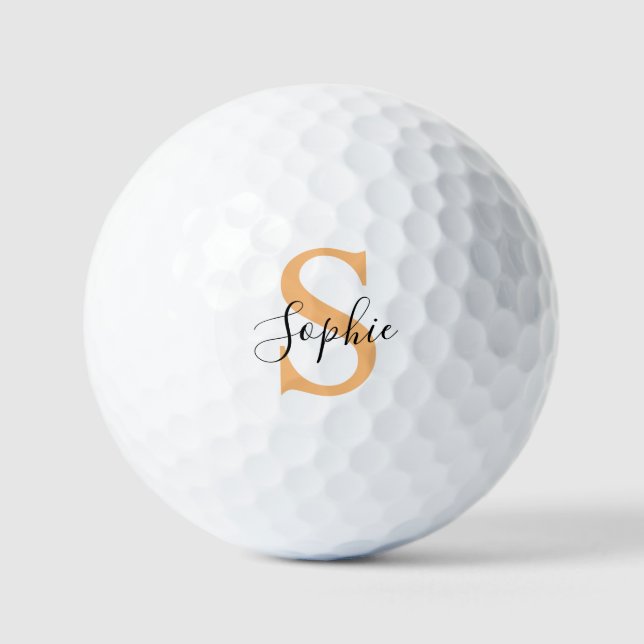 Pelotas De Golf Elegant Script Custom Name Personalized Gift (Anverso)