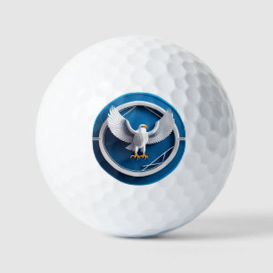 Pelotas De Golf Elegante emblema de águila calva
