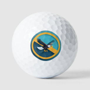 Pelotas De Golf Elegante emblema de águila calva