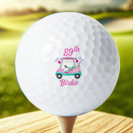 Pelotas De Golf Elegante Fiesta de golf femenino Cart 89th Birthda