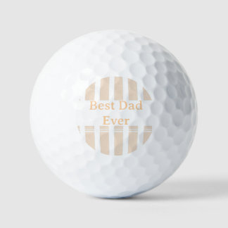 Pelotas De Golf Elegante Personalizado Mejor Papá del Mundo con Ra