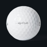 Pelotas De Golf Elegante Personalizado Pareja Nombres Callaway War<br><div class="desc">Fondo blanco. Nombres de pareja personalizados. Sencillo. Texto negro. Elegante. Warbird.</div>