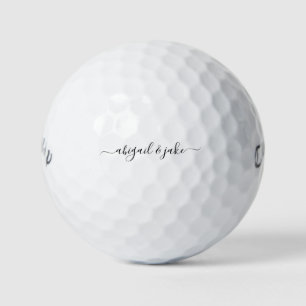Pelotas De Golf Elegante Personalizado Pareja Nombres Callaway War