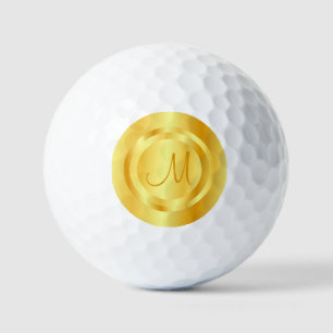 Pelotas De Golf Elegante plantilla de Personalizado de Monograma M