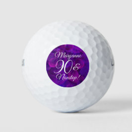Pelotas De Golf Elegante púrpura 90 y fiesta ininterrumpida de cum