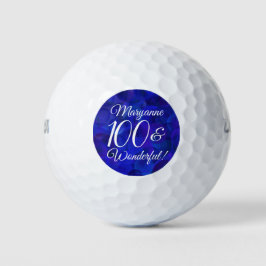 Pelotas De Golf Elegante Royal Blue 100 y Maravilloso cumpleaños