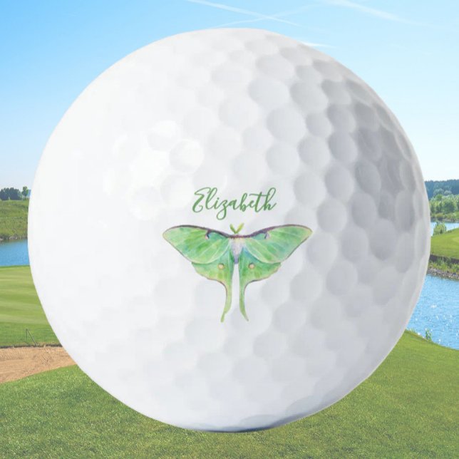 Pelotas De Golf Elegantes damas personalizadas de Luna Verde Verde (Subido por el creador)