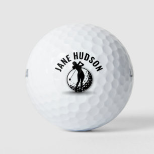 Pelotas De Golf Elegantes mujeres Monograma de golf