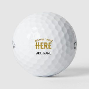 PELOTAS DE GOLF ELEGANTES PERSONALIZABLES BLANCOS MODERNOS VERIFIC