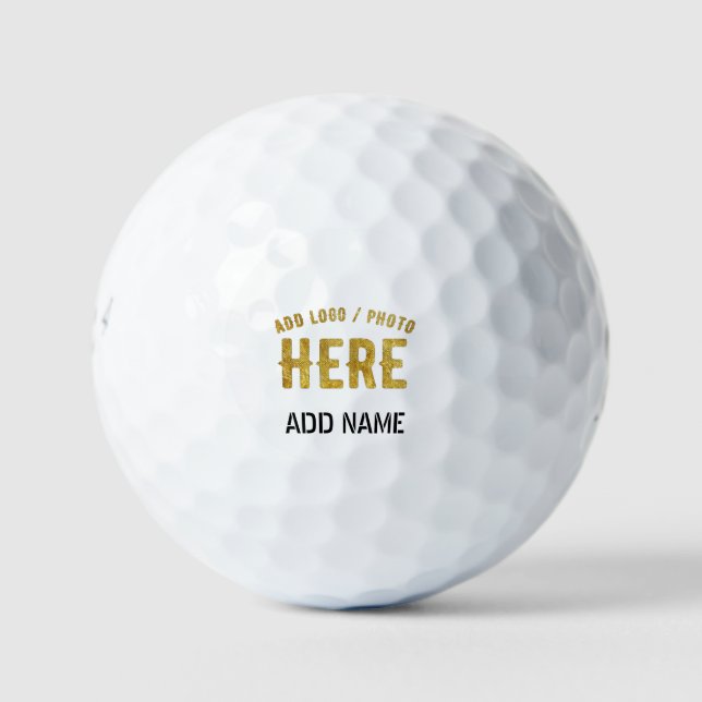 PELOTAS DE GOLF ELEGANTES PERSONALIZABLES BLANCOS MODERNOS VERIFIC (Anverso)