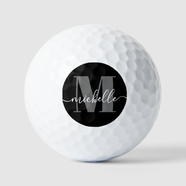 Pelotas De Golf Elegantes y modernas salas de golf personalizadas  (Anverso)