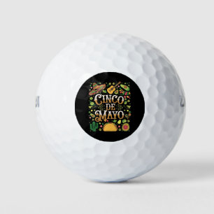 Pelotas De Golf Elementos Divertidos de Fiesta para el Cinco De Ma