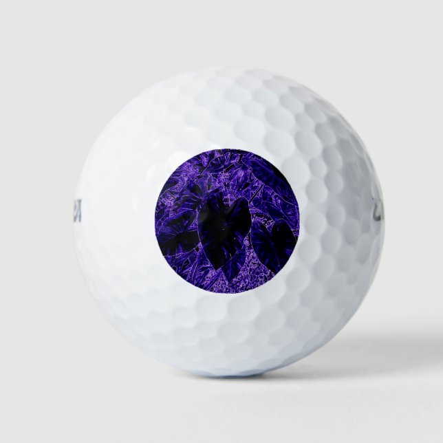 Pelotas De Golf Elephant Ear Leaf Deepest Purple (Anverso)