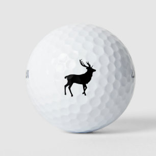 Pelotas De Golf Elk Silhouette Cut Out Stag Bull - Animal Deer