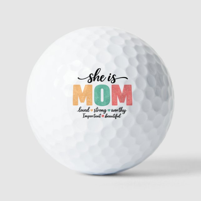Pelotas de Golf Ella Es Mamá (Anverso)