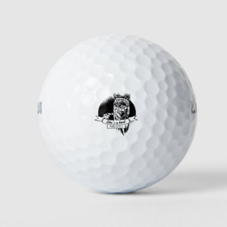Pelotas De Golf Ella es una mala mamá de alpaca