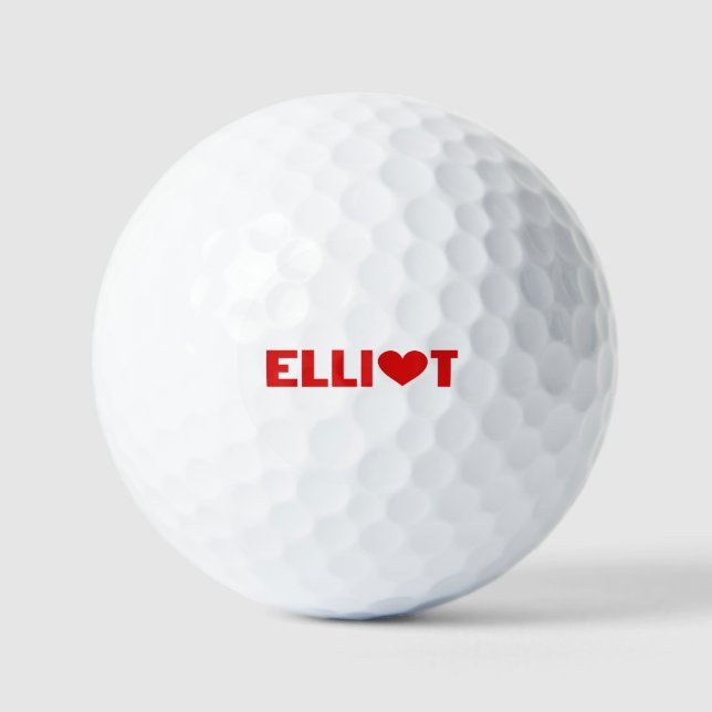 Pelotas De Golf Elliot Love (Anverso)