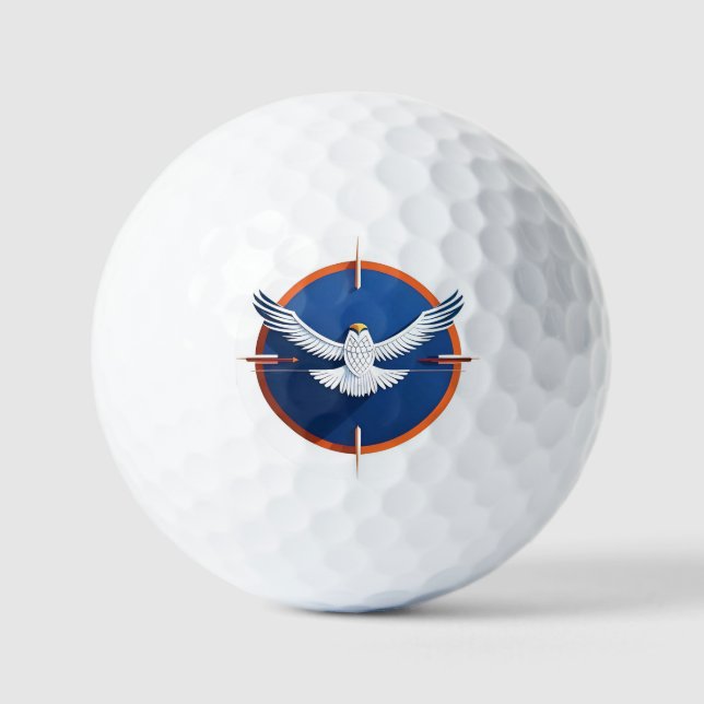 Pelotas De Golf Emblema de águila calva (Anverso)