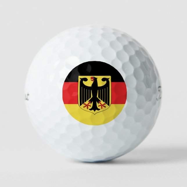 Pelotas De Golf Emblema de bandera de Alemania (Anverso)