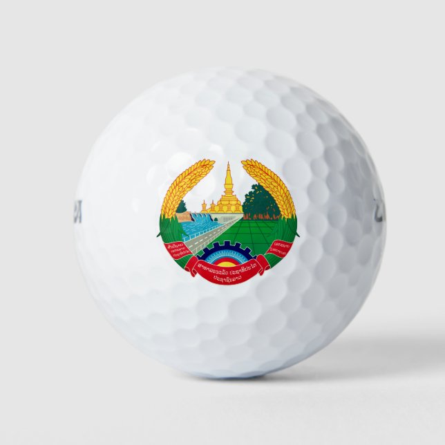 Pelotas De Golf Emblema de Laos (Anverso)
