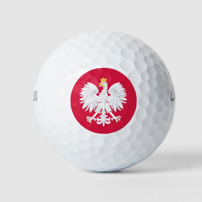 Pelotas De Golf emblema de polonia (Anverso)