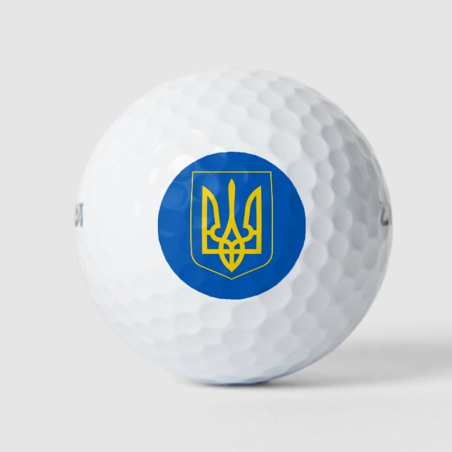 Pelotas De Golf emblema de ucrania (Anverso)
