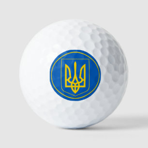 Pelotas De Golf emblema de ucrania