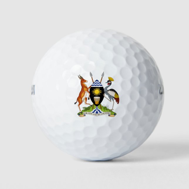 Pelotas De Golf emblema de uganda (Anverso)