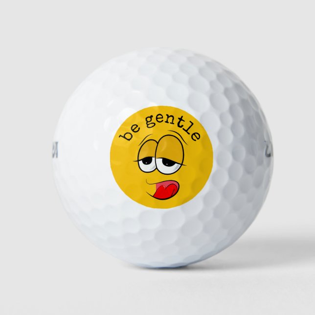 Pelotas De Golf Emoji amarilla (Anverso)