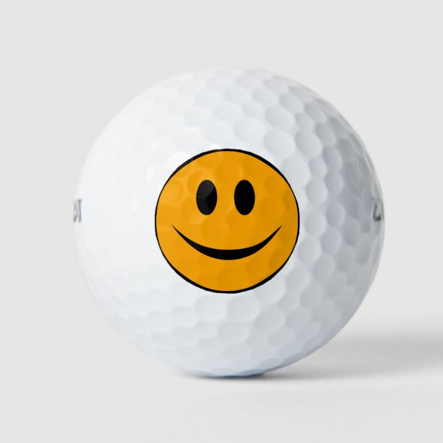 Pelotas De Golf Emoji Cara Sonriente (Anverso)