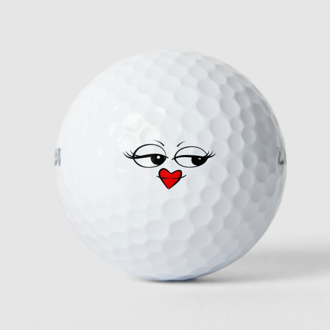 Pelotas De Golf Emoji corta (Anverso)