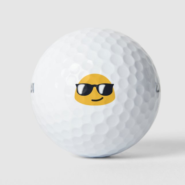 Pelotas De Golf Emoji de gafas de sol (Anverso)
