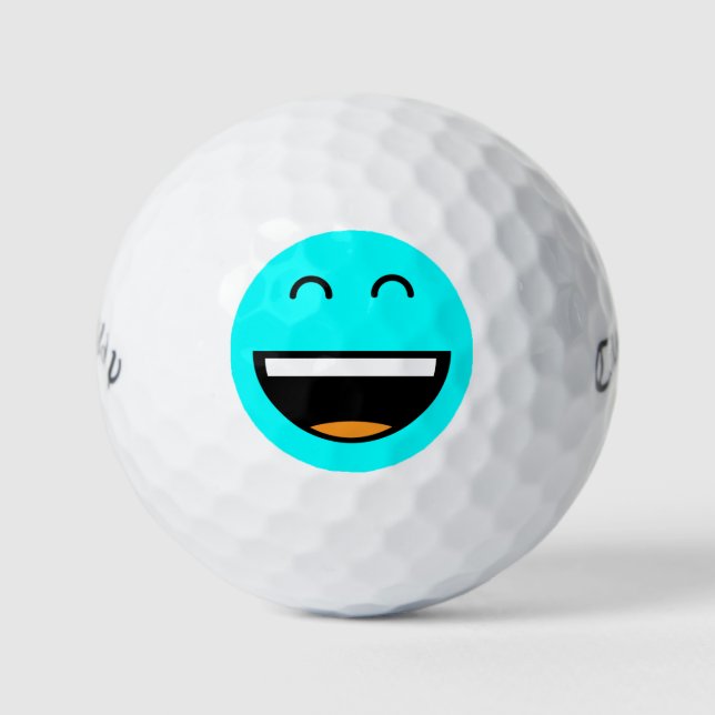 Pelotas De Golf Emoji divertida (Anverso)