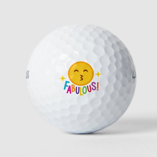 Pelotas De Golf Emoji fabulosa (Anverso)