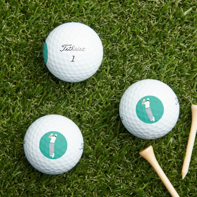 Pelotas De Golf emoji golfista (Césped in situ)