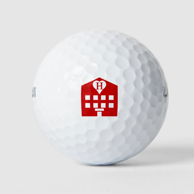 Pelotas De Golf Emoji japonesa del Love Hotel (Anverso)