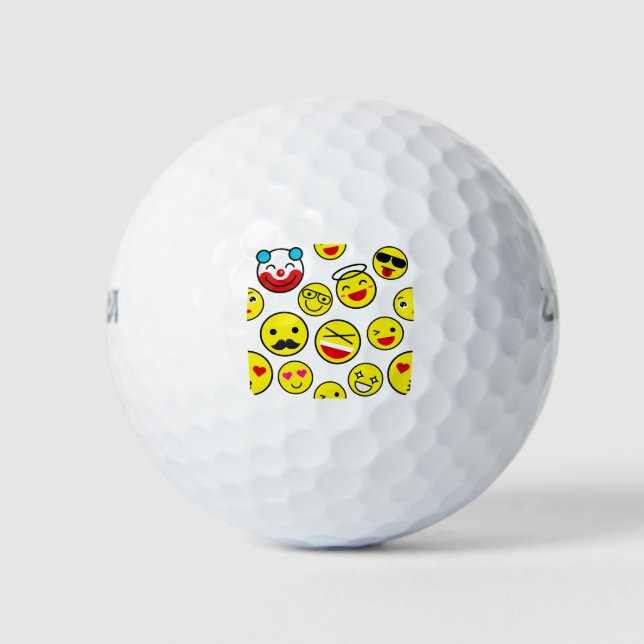 Pelotas De Golf emojis de payasos divertidos (Anverso)