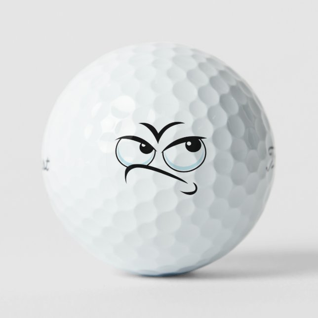 Pelotas De Golf Emoticon de pensamiento (Anverso)