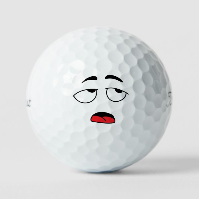 Pelotas De Golf Emoticon de sonrisa candente (Anverso)