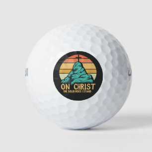 Pelotas De Golf En Cristo la Roca Sólida que sostengo