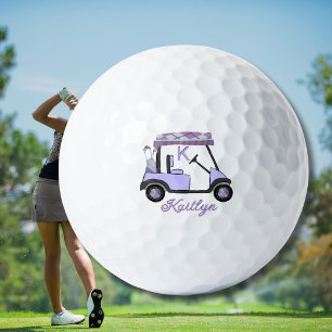 Pelotas De Golf Encantador carrito de golf personalizado con nombr