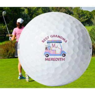 Pelotas De Golf Encantador Coche de Golf Fem Mejor Monograma Abuel