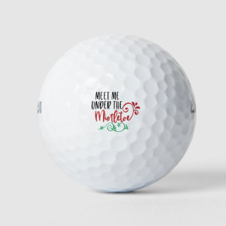 Pelotas De Golf encuéntrame bajo el mistletoe