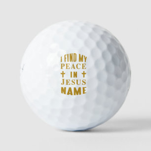 Pelotas De Golf Encuentro mi paz en nombre de Jesús
