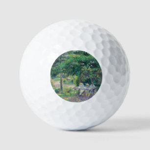 Pelotas De Golf Enfants attabés dans le jardin Camille Pissarro