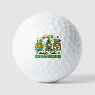Pelotas De Golf Enfermera Love Shenanigans St. Patrick's